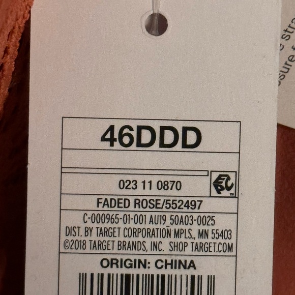 Balconette Coverage Lightly Lined UNDERWIRE BRA 46DDD - Faded Rose Terracotta * - Picture 8 of 14